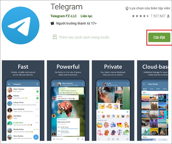 Hướng dẫn cách cài đăt và đăng ký Telegram